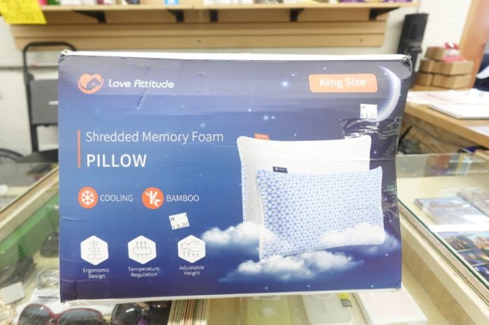 Shredded Memory Foam Pillows King Size 2 Pack for Side Back Stomach Sleepers - Image 2
