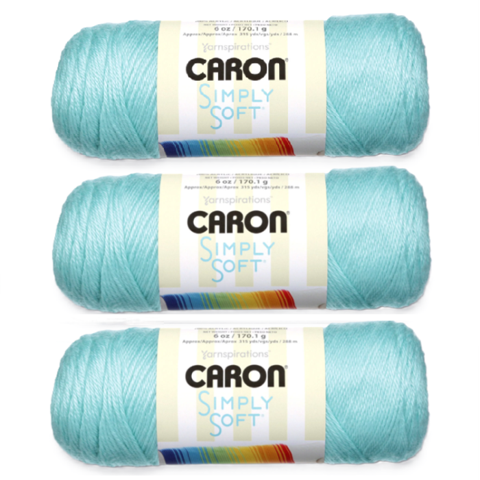 Caron® Simply Soft® #4 Medium Acrylic Yarn 6oz/170g 315 Yards - 3 in A Pack