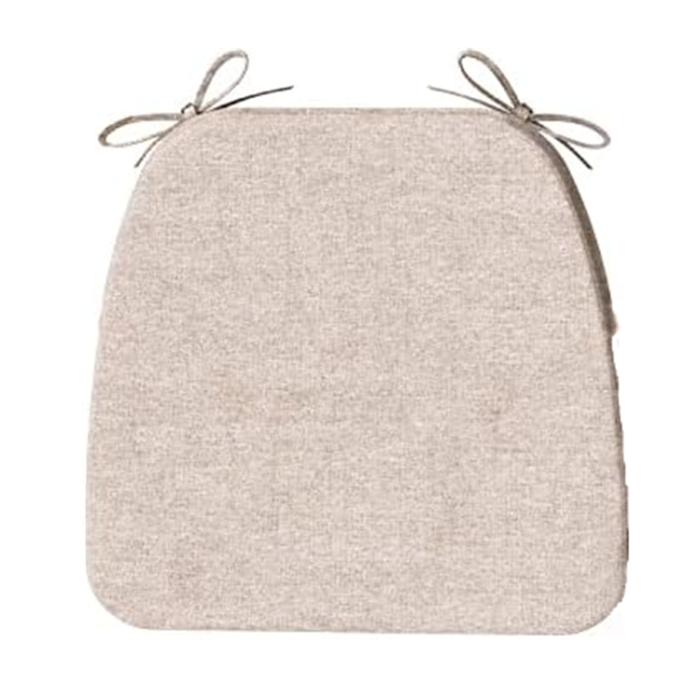 AAAAAcessories Chair Cushion 2" Thick with Ties and Removable 17" x 16" - Gray