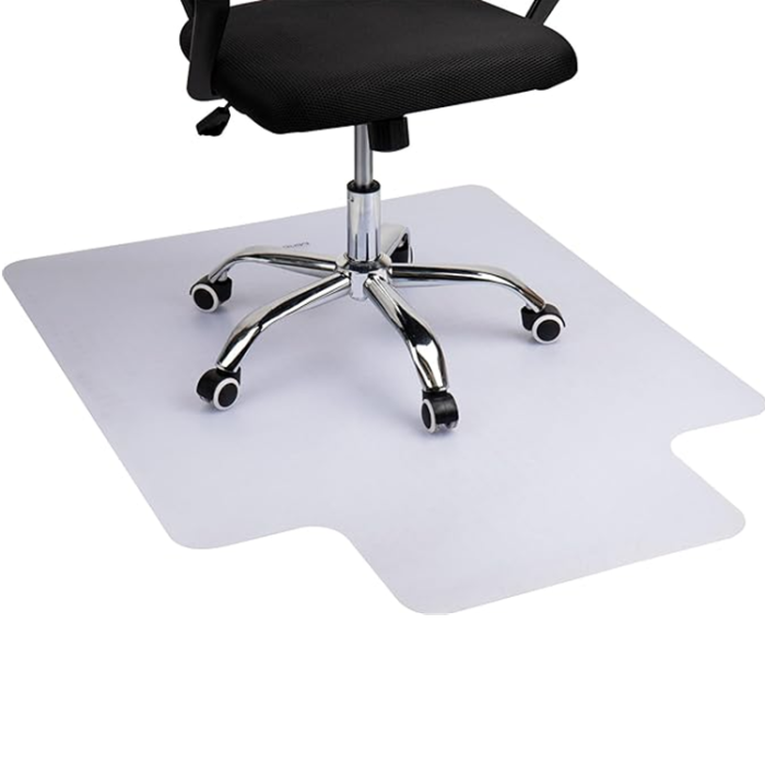 Mind Reader Office Chair Transparent Mat Heavy Duty PVC Floor Protector - Clear