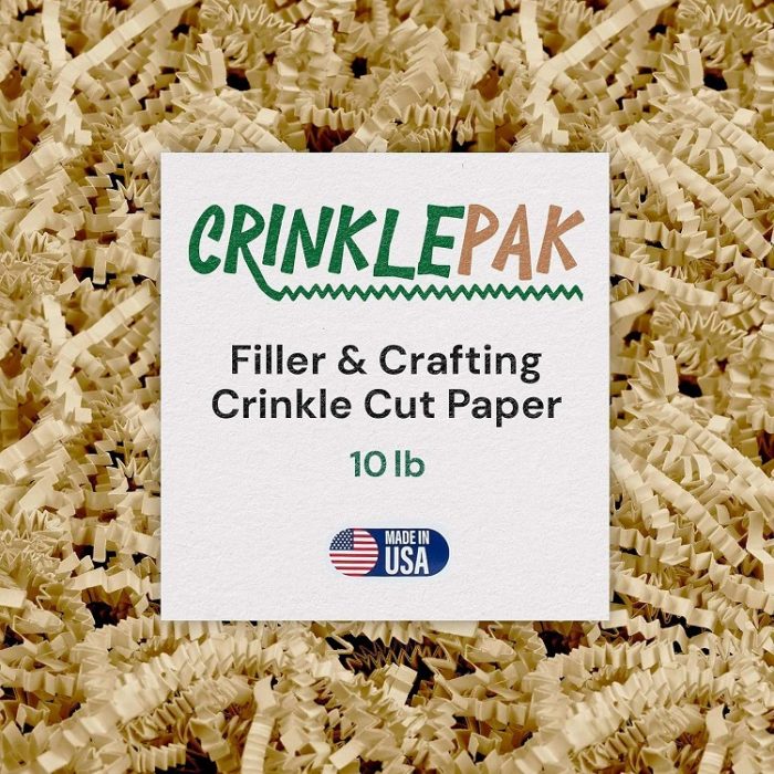 10 lb Crinkle Cut Paper Filler and Crafting in Ivory