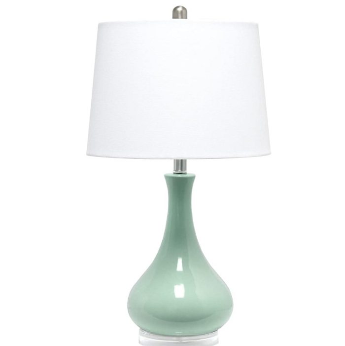 Elegant Designs LT3312-AQU Table Lamp - Aqua
