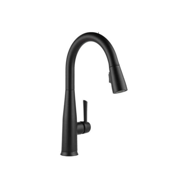 Delta Essa Modern Touch Kitchen Sink Faucet - Matte Black