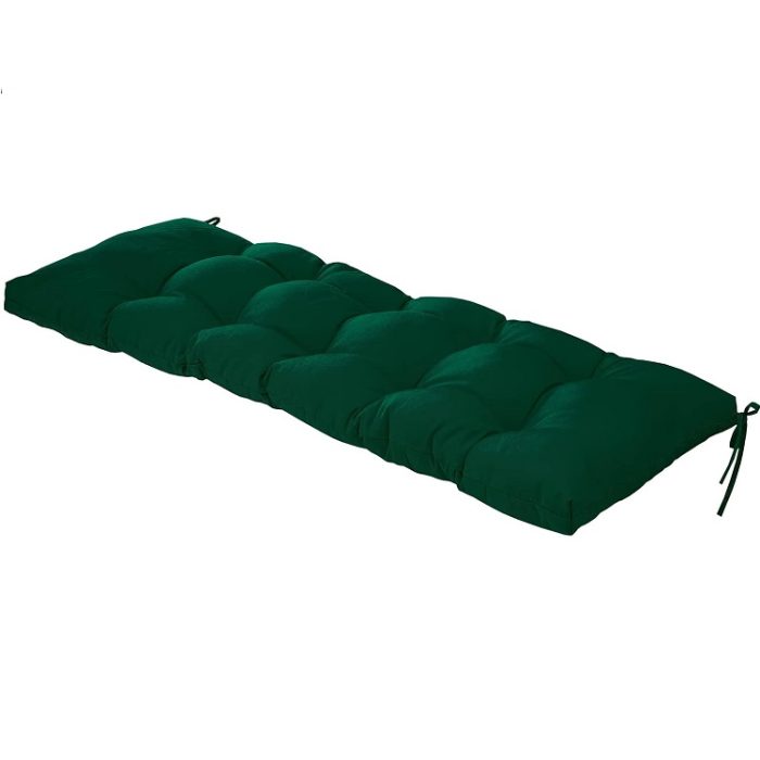 QILLOWAY Indoor/Outdoor Bench Cushion 51-Inches - Mallard/Forest Green