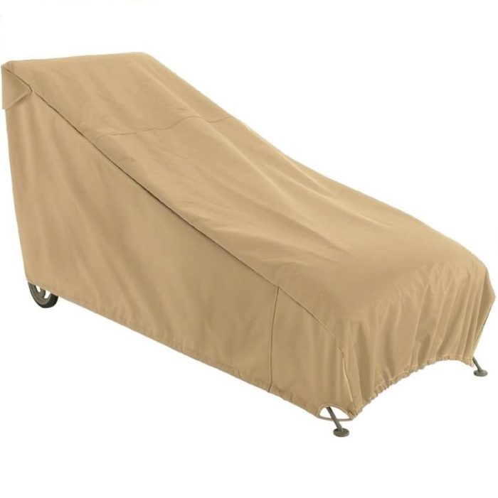 Classic Accessories Terrazzo Water-Resistant 66 Inch Patio Chaise Lounge Chair Cover