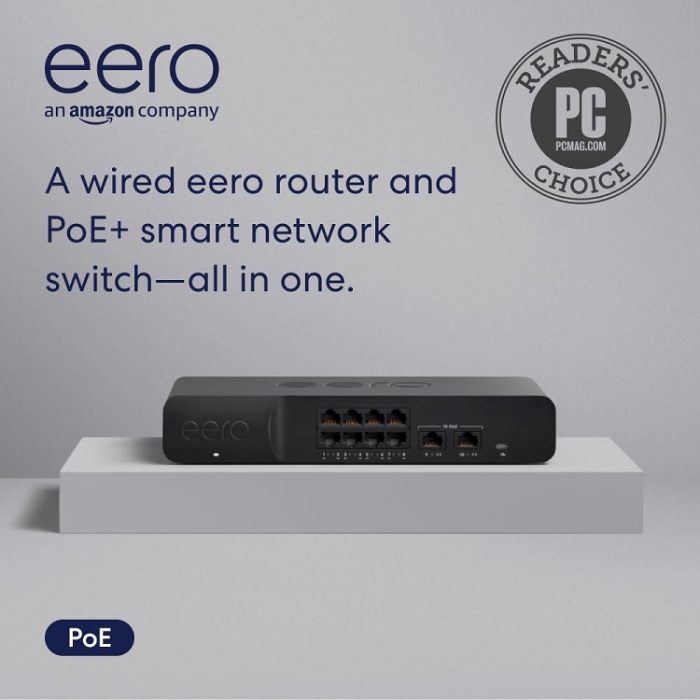Amazon eero PoE Gateway - 10-port eero router and PoE switch