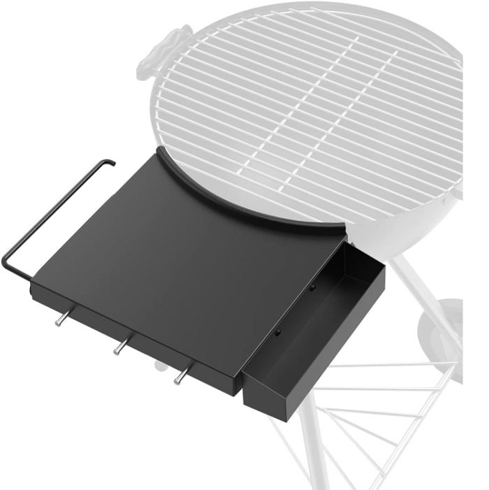 SafBbcue Charcoal Grill Table Accessory Shelf Compatible with Weber Grills