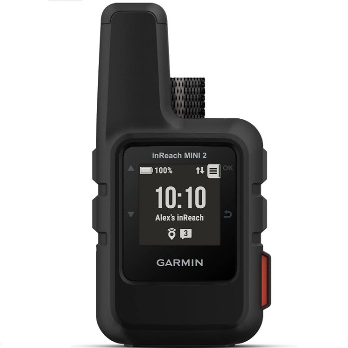 Garmin inReach Mini 2 Lightweight and Compact Satellite Communicator Hiking Handheld - Black