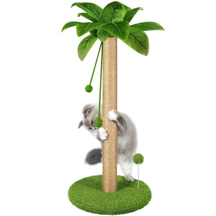 31" Tall Cat Scratching Post Scratch Tree with Premium Sisal Rope