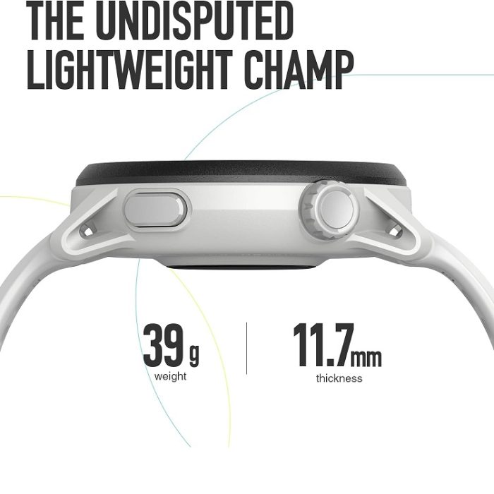 COROS PACE 3 GPS Sport Lightweight Comfortable Running Watch -  Ski-White Silicone - Image 2