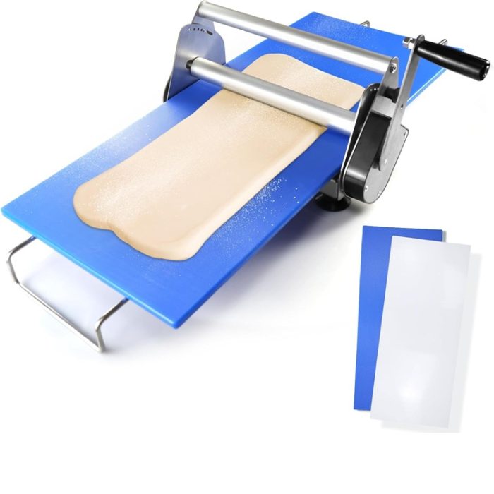 Folding Dough Sheeter Manual Dough Roller Machine in Stainless Steel