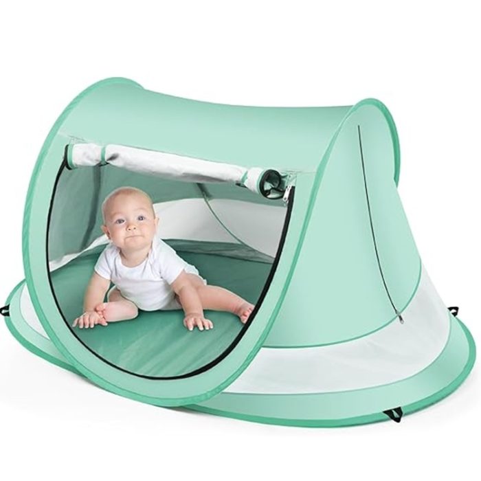 Baby Pop-Up Beach Tent with UPF 50+ UV Protection & Mosquito Net