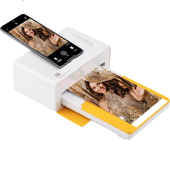 KODAK Dock Plus 4PASS Instant Photo Printer (4x6 inches) + 10 Sheets