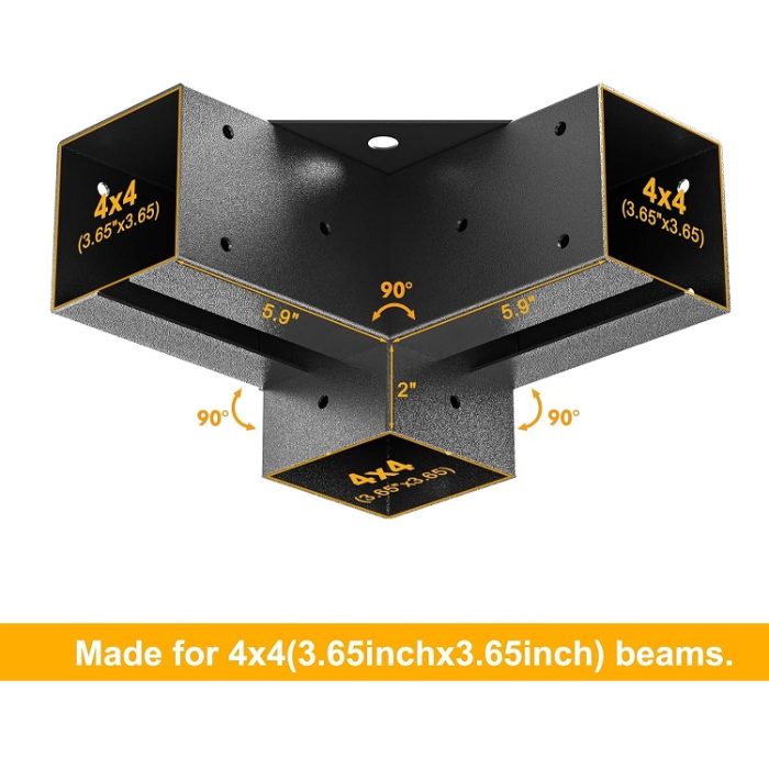 4PC Woodworks Build Your Own Pergola Gazebo Brackets Kit and Hardware - Image 2