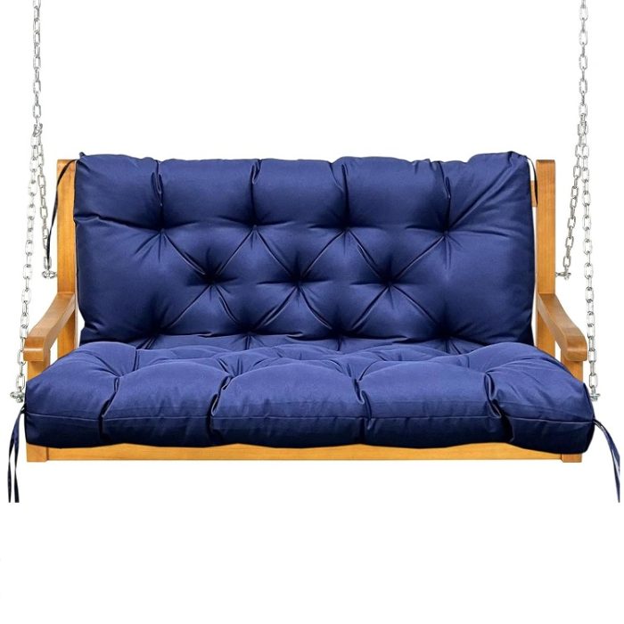 Replacement Cushion for Outdoor Patio Porch Swing in Navy Blue (40" x 40")