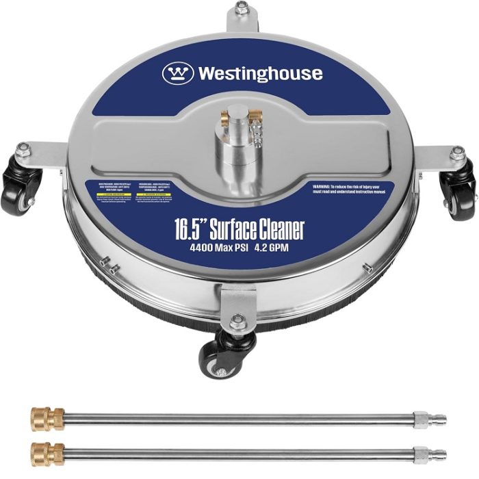Westinghouse Universal 16.5” Pressure Washer Surface Cleaner Attachment in Stainless Steel