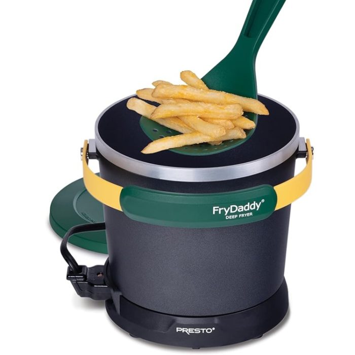 Presto 05427 FryDaddy Electric Deep Fryer - Green/Gold