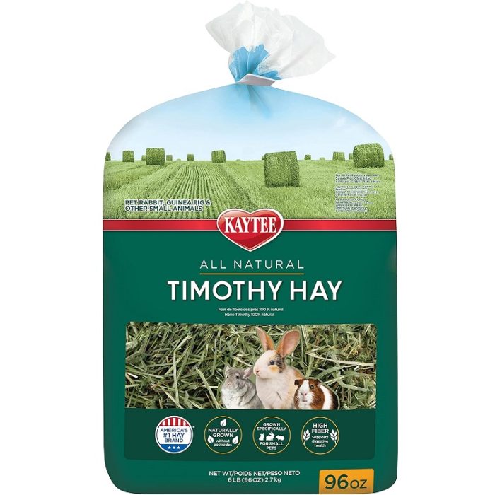 96 oz Kaytee All Natural Timothy Hay for Guinea Pigs Rabbits & Other Small Animals