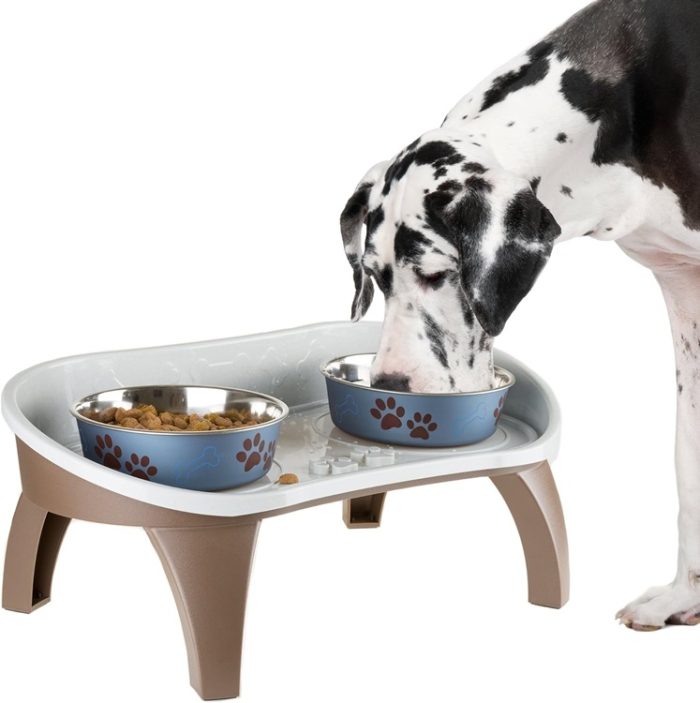 8.5" Tall Dog Bowl Stand Feeding Tray for Dogs and Cats