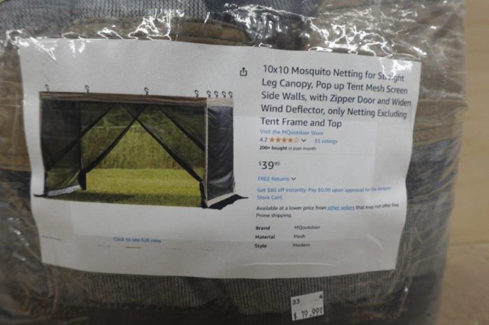 10x10 Mosquito Netting for Canopy – Mesh Walls with Zipper Door - Image 2