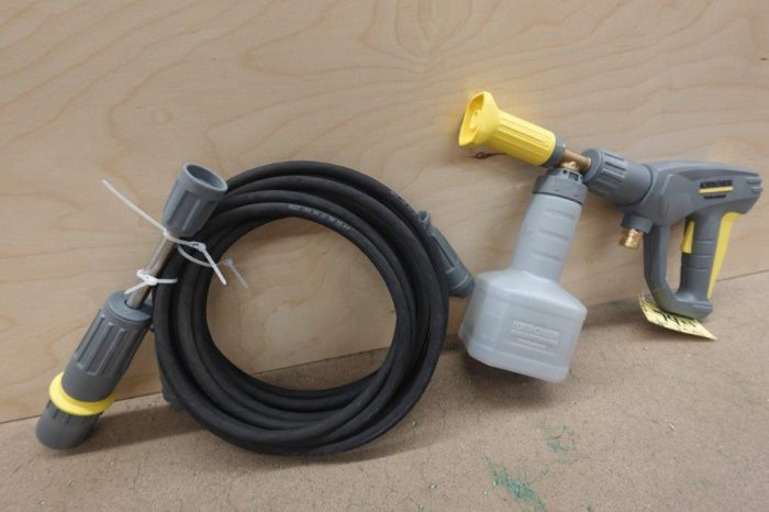 Force Pressure Washer Gun Handle with Kärcher Cup foam lance Basic 3 & Karcher iSolar 28' high pressure hose - Image 9