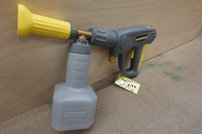 Force Pressure Washer Gun Handle with Kärcher Cup foam lance Basic 3 & Karcher iSolar 28' high pressure hose - Image 8