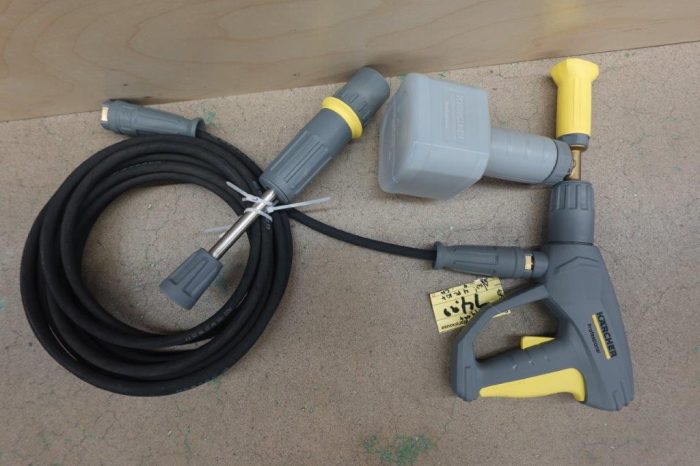 Force Pressure Washer Gun Handle with Kärcher Cup foam lance Basic 3 & Karcher iSolar 28' high pressure hose - Image 10