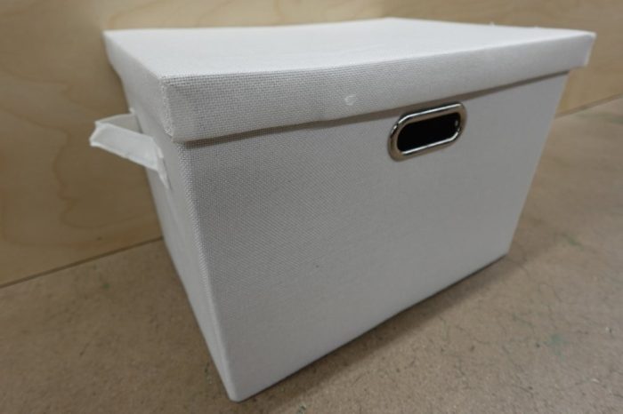 Collapsible Storage Bins with Lids, 36 Qt - White Linen - Image 3