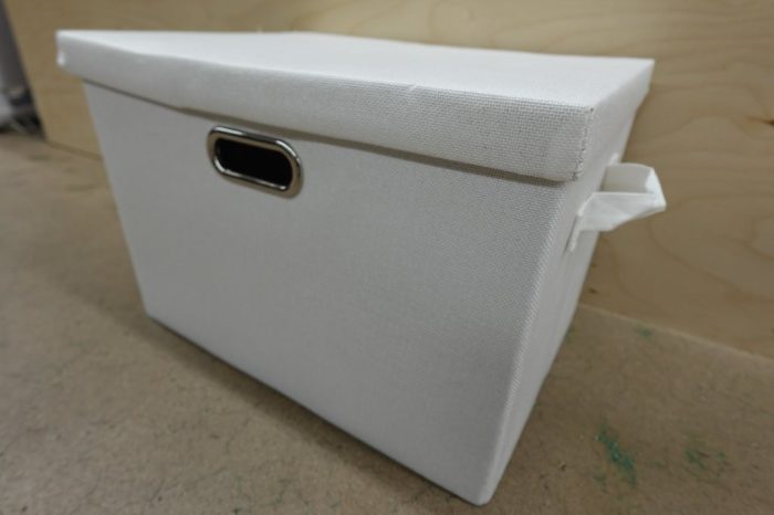 Collapsible Storage Bins with Lids, 36 Qt - White Linen - Image 5
