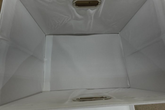Collapsible Storage Bins with Lids, 36 Qt - White Linen - Image 7