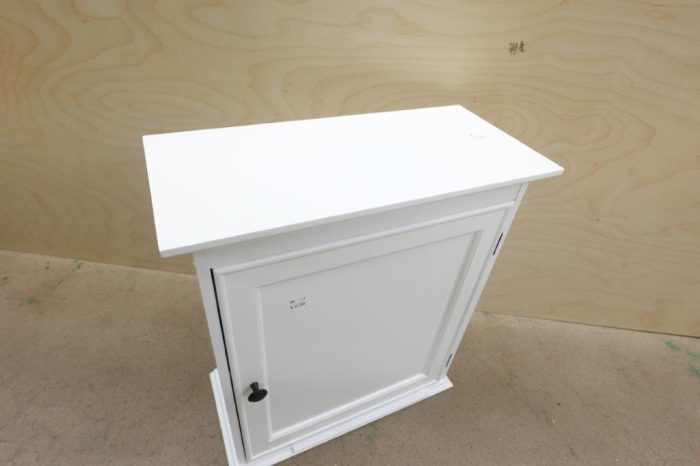 Spirich Small Bathroom Wall Mounted Vanity Medicine Cabinet in White - Image 4