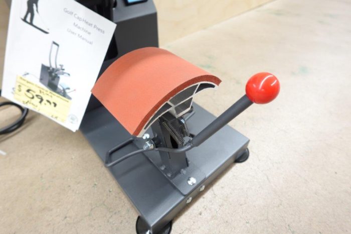 VEVOR Curved Element Hat Press Heat Press Clamshell Design 6" x 3.75" - Image 4