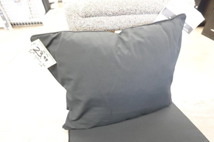 2 pc Outdoor Patio Replacement Deep Seat Chair Cushions with Removable Covers in Black - Image 5