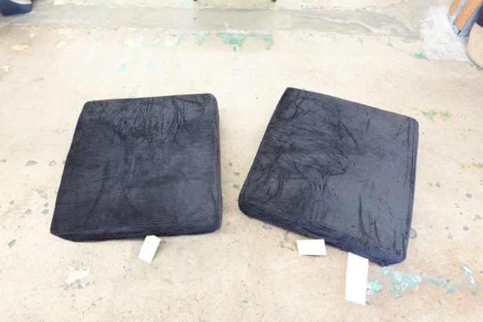 Solid Square Large Meditation Floor Pillows for Adults or Kids in Black - Image 2