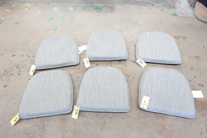 Klear Vu The Gripper Non Slip Dining Chair Seat Cushions in Salinger Gray - Image 2