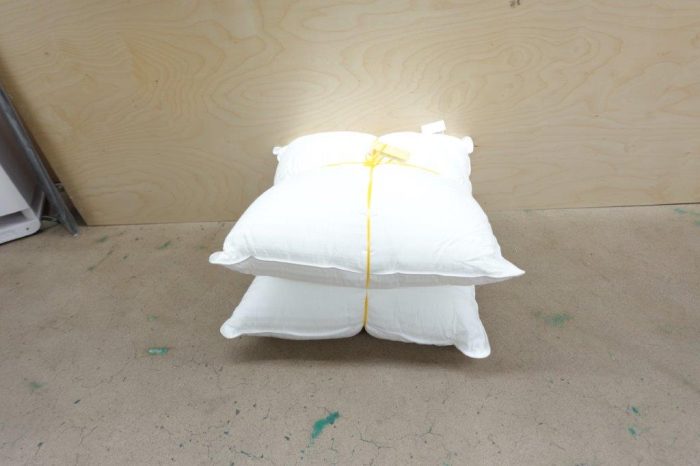 Set of 2 Beckham Hotel Collection Euro Size Throw Pillows 26 x 26 - Image 3