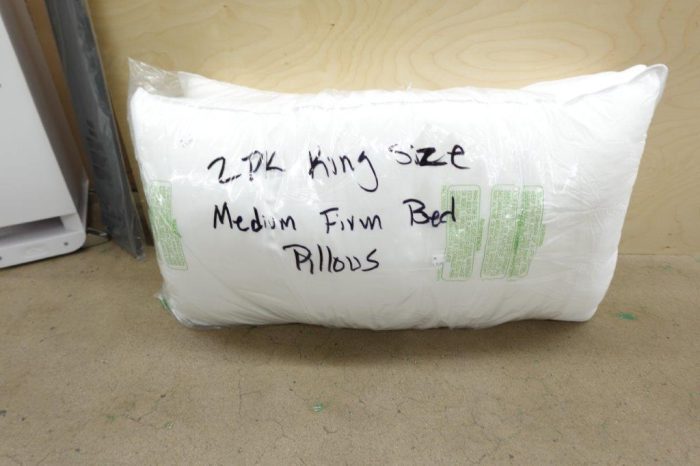 2-Pack King Size Down Alternative Bed Pillows Medium Density - Image 2
