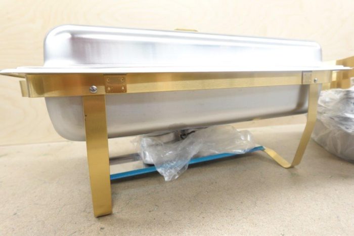 Set of 4, 8QT Chafing Buffet Dish Server in Stainless Steel - Image 5