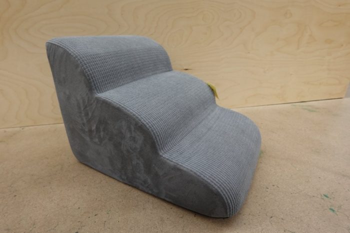 3 Step Pet Dog Cat Ramp Pet Step / Stairs for Sofa and Chair in Grey - Image 2