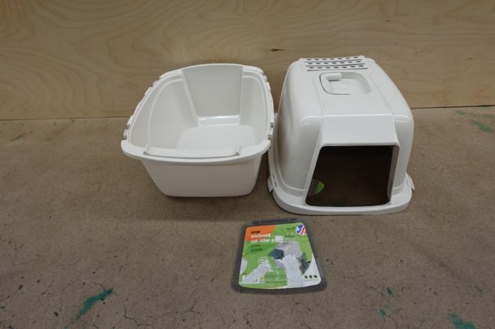 Van Ness Pets Odor Control Large Enclosed Cat Litter Box Hooded Pearl CP6 - Image 7