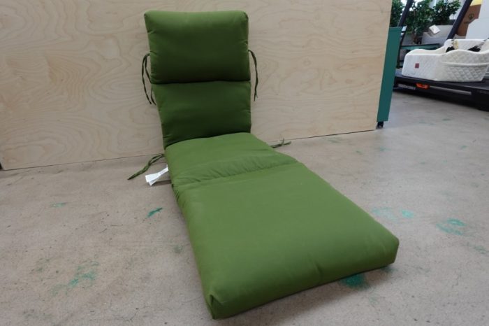 Comfort Classics Outdoor Patio Replacement Chaise Lounge Sunbrella Cushion in Cilantro - Image 2