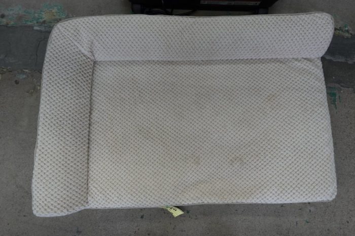 Orthopedic XL Non-Slip Soft Pet Couch Sleep Mat Dog Bed 42''X28' - Ivory - Image 3