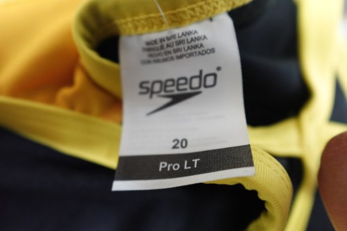 Speedo Women's Eco Splice Flyback One Piece Swim Suit in Gold Size 20 - Image 5