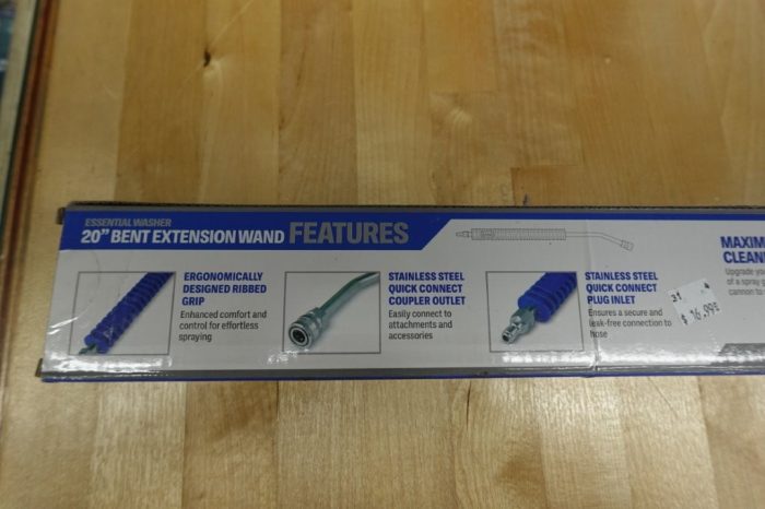 Essential Washer 20" Pressure Washer Wand Extension - Stainless Steel - Image 4