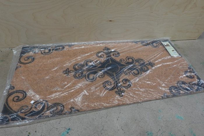 Rubber-Cal Large Oversized Traditional Fleur de Lis French Door Mat 24x57" - Image 2