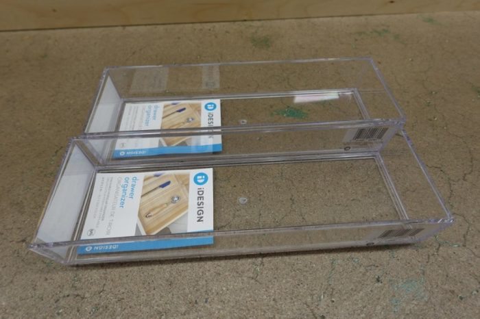 iDesign Clarity Plastic Drawer Organizer 4" x 12" x 2" 2-Piece - Clear - Image 4