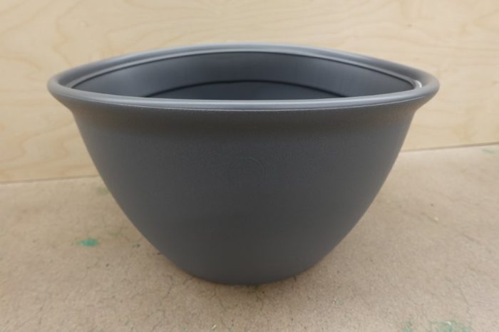 Mighty Tuff Garden Hose Storage Pot Holds 100ft Hose - Gray - Image 3