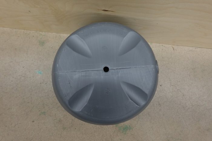 Mighty Tuff Garden Hose Storage Pot Holds 100ft Hose - Gray - Image 4