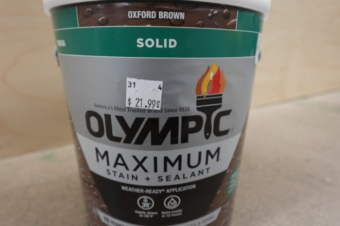 Olympic Maximum 1 gal. Oxford Brown Exterior Stain & Sealer - Image 5