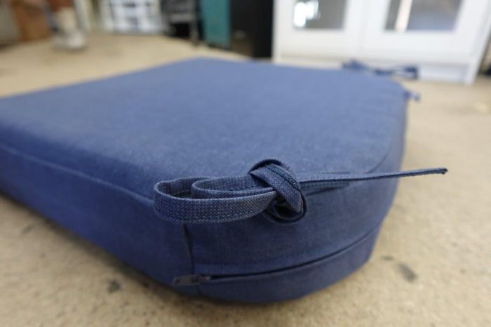Arden ProFoam Outdoor Patio Replacement Seat Cushion in Sapphire Blue Leala - Image 3